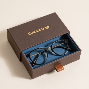 <span class=keywords><strong>Boîte</strong></span> <span class=keywords><strong>à</strong></span> <span class=keywords><strong>lunettes</strong></span> de luxe en papier <span class=keywords><strong>rigide</strong></span> coulissante élégante et personnalisée avec ruban - Product Image 3