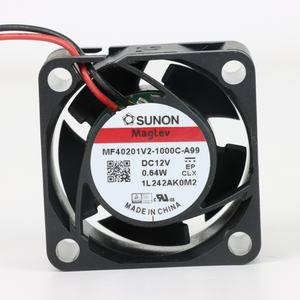 Ventilador Axial de Refrigeración SUNON HAC0251S4-000C-999 Eléctrico 40x40x20mm 12VDC 45mA 0.64W 6000RPM 7.7CFM con Rodamiento de Manguito ODM - Product Image 1