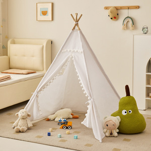 Tentes pour enfants en gros, peintes à la main, DIY, pour dessin et gribouillage, maison de jeu intérieure, activités parent-enfant en extérieur, mini-tente triangulaire - Product Image 1