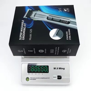 Kit de toilettage de haute qualité 5 en 1, tondeuse à barbe, nez et corps, rasoir étanche IPX6, 3 vitesses réglables, avec sac en EVA pour hommes - Product Image 3