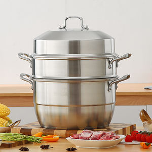 Многофункциональный кухонный Пароход Из Нержавеющей Стали, 26 см - Product Image 4