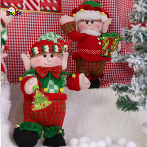 Zaves 13 inch giáng sinh ELF nam và nữ Cặp Màu Đỏ xanh dễ thương truyền thống cổ điển giáng sinh trang trí nhà 2025 bán chạy - Product Image 6