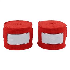 Top Selling High Grade Cotton Boxing Hand Wraps with Zinc Oxide <b>Glue</b> Adjustable Elastic Wrist Support Breathable & Durable - Product Image 1