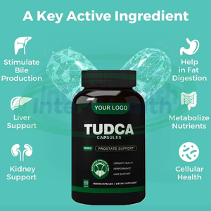 Ausreson OEM Liver Detox Cleanse Support TUDCA Tauroursodeoxycholic Acid Suplementos herbales <span class=keywords><strong>Bulk</strong></span> 1100mg TUDCA Cápsulas - Product Image 4