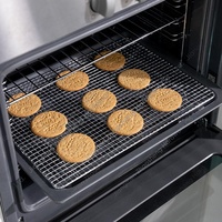Grille de refroidissement en acier inoxydable GN Pan Wire pour pizza, biscuits, gâteaux, boulangerie, grille de refroidissement pour four, grille de cuisson