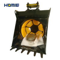 Godet de criblage rotatif hydraulique pour excavatrice, pour le criblage de pierres de sable et de terre de surface