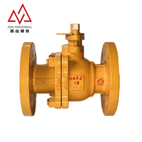 Vanne à boisseau sphérique à triple excentricité avec poignée de verrouillage, sur mesure OEM, DIN DN32-DN180, pour gaz GNL et gaz de four à coke