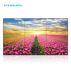 LG 49 Inci Layar Penyambungan Mulus Lcd Tv Panel 3X3 Monitor Tampilan Terpasang Di Dinding 3.5/2.6/1.8/0.88Mm Dinding Video