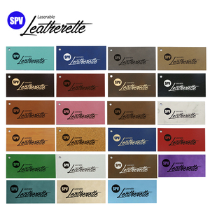 Rawhide Laserable Leatherette Blanks with Grey Back Without Adhesive <strong>Leather</strong> Laserd Color Black - Product Image 1