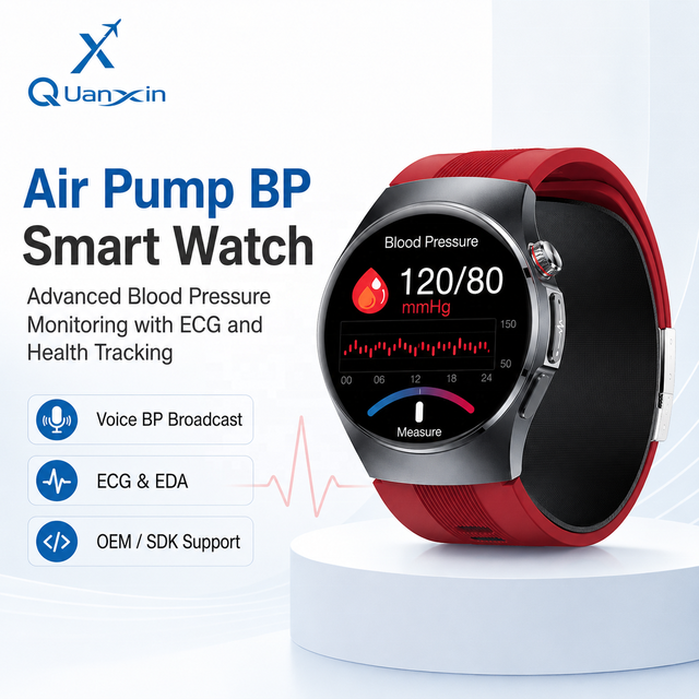 Professional Smartwatch Air Pump Blood Pressure ECG Heart HRV Health EDA Mood Monitoring NFC Smart Watch for Men Women