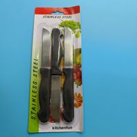Hsk Kleurrijke Plastic Pp Handvat Scherp Mes Set Van 4 Stuks Fruit En Groenten