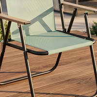 Silla Plegable de Jardín Moderna y Elegante de Alta Calidad, con Marco Metálico, para Exteriores, Camping, Patio, Playa, Parque, Jardín, Villa, Terraza