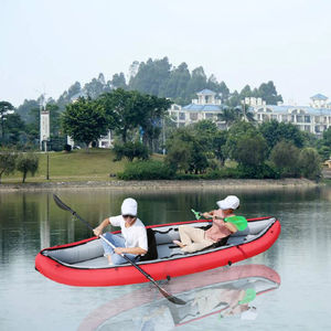 Canoë gonflable épaissi, bateau en caoutchouc double, bateau de pêche pliable - Product Image 3