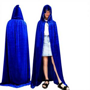 Disfraz de Vampiro o Grim Reaper para Halloween, Capa de Bruja de Terciopelo Sintético para Adultos - Product Image 4