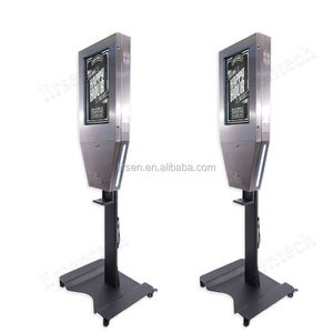 Thiết Bị Khử Trùng Tay <span class=keywords><strong>LCD</strong></span> Tự Động Ngoài Trời Tương Tác IP65 Đế Giữ Nhiệt Màn Hình Android Thông Qua Màn Hình Kỹ Thuật Số - Product Image 1