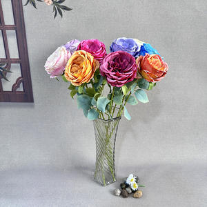 Arrangement de fleurs artificielles en forme de rose pour la décoration de la maison, décoration de bureau, aménagement paysager, fleurs artificielles - Product Image 3