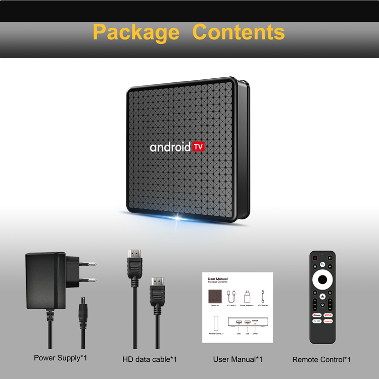 2024 X5 Android 10 Smart TV Box - 4K UHD with Voice Remote