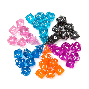 Ensemble <span class=keywords><strong>de</strong></span> dés DND transparents en acrylique, 1 pièce, polyédriques D20, 16mm carrés, pour jeux <span class=keywords><strong>de</strong></span> rôle, jeux <span class=keywords><strong>de</strong></span> société - Product Image 1