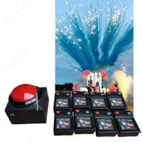 Canon à Confettis et Fumée Rouge à Bouton Poussoir pour Événements et Fêtes, Effet Lumineux Diurne, Révélation du Sexe, Effets Pyrotechniques