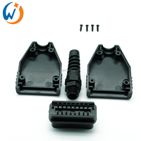 Adaptador de conector OBD2 de 16 Pines, Conector de coche OBD II J1962, venta al por mayor