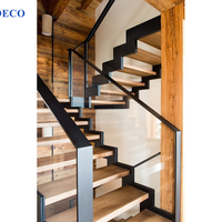 Holztreppe Lieferant moderne Innentreppe mit Holz stufen maßge schneiderte Innentreppen