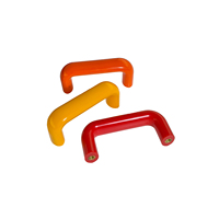 Nouveau design u forme rouge noir couleur plastique bakélite armoire poignée