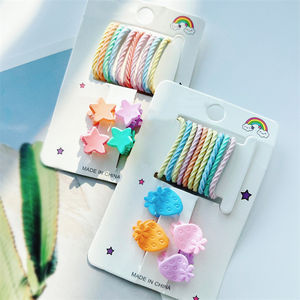 Accesorios kawaii para el cabello para niña, bandas de goma coloridas, pinzas para el pelo pequeñas, <span class=keywords><strong>2022</strong></span> - Product Image 3