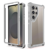 Étui de téléphone antichoc 2 en 1 PC TPU vierge, protection intégrale 360° pour Samsung Galaxy S25 Ultra S25 Plus S23 A36 S26