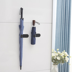 Yimijia Umbrella Hook Adhesive Wall Mount Holder For Home Bathroom <b>Car</b> Use Black Modern Design 10 Umbrellas Capacity - Product Image 1