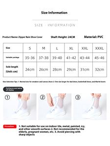 Sur-chaussures Imperméables Épaissies Antidérapantes Résistantes à l'Usure pour Jours de Pluie, pour Enfants, Hommes et Femmes - Product Image 5