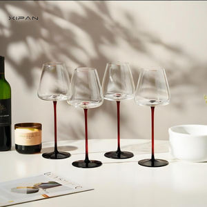 Großhandel Commercial Grade <span class=keywords><strong>Black</strong></span> Tie Kristall becher Bruchs ic heres langes Weinglas Stilvolles minimalist isches Design für Hochzeiten - Product Image 2