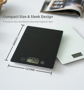 Balance numérique en plastique, 5kg, avec grand écran LCD, pour peser les aliments nourrissants, pour le café, nouveauté - Product Image 2