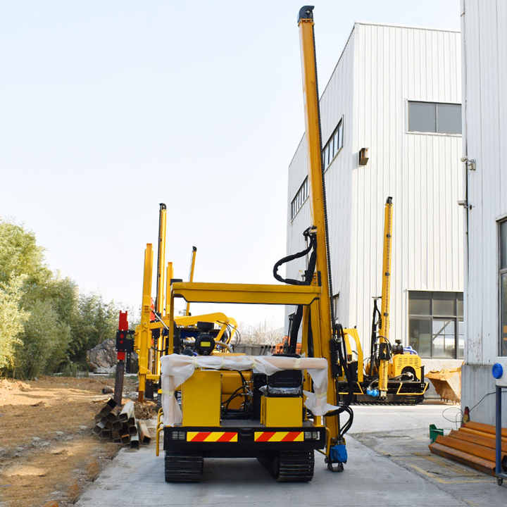 India Mini Hydraulic Pile Driver High New Construction Diesel Engine Solar Power Station Ground Drilling Machine Farm Hammer
