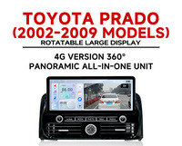 Reproductor de DVD para Auto con Pantalla Táctil Android de 12.3 Pulgadas, GPS, DSP, Carplay Inalámbrico, Radio para Auto, para Toyota Prado 2002-2009, Venta al Por Mayor