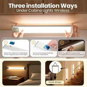 Luz Noturna Magnética Ultra Fina com Sensor de Movimento para Carregamento USB, Luz para Guarda-Roupa, Luz para Armário, Luz Multiuso para Interiores - Product Image 6