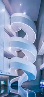 Escalier en colimaçon extérieur anti-corrosion en acier galvanisé, marches antidérapantes pour villa et hôpital, facile à installer