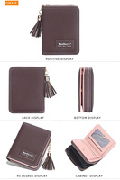 Dompet Koin Warna Permen Baellerry Langsung dari Pabrik, Minimalis, Bahan Kulit PU, Tempat Kartu Kredit untuk Wanita