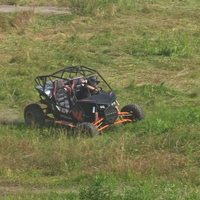Vente flash KX230-2 230CC 4 temps, kart tout-terrain à essence, 2 places, transmission par chaîne