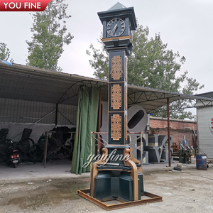 YOUFINE Scultura Decorativa a Forma di Campana in Acciaio Inossidabile con Orologio da Terra per Piazze Commerciali e Aree Urbane - Product Image 3