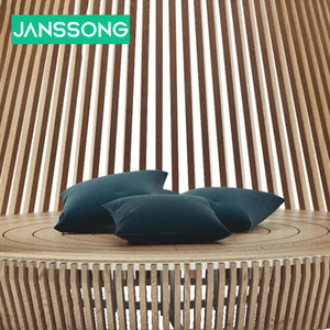 Lit de repos d'extérieur tout temps en rotin pour patio et plage, avec auvent, réglable, imperméable et à séchage rapide - Product Image 4