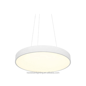 Nouveau diamètre créatif 750mm 30 "Led suspension pour hôtel salon cercle blanc cadre en aluminium linéaire LED lampes suspendues - Product Image 2