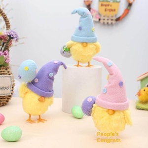 Figurines <span class=keywords><strong>de</strong></span> poussins <span class=keywords><strong>de</strong></span> Pâques transfrontalières, décorations mignonnes pour Pâques, cadeaux <span class=keywords><strong>de</strong></span> fête, Pâques - Product Image 2
