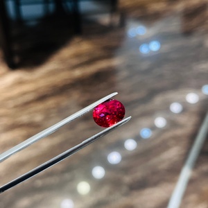 Fournisseur en gros de pierres précieuses de laboratoire de couleur rouge sang de pigeon rubis, taille rose, pour la joaillerie - Product Image 3