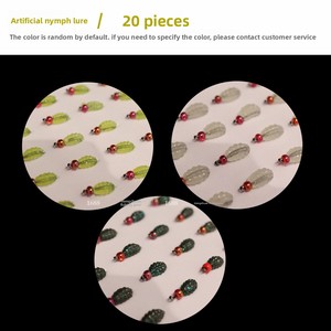Venta al por mayor de moscas de pesca con anzuelo, micro señuelos blandos para pesca de trucha, señuelos biónicos de insectos, señuelos de pesca con mosca, anzuelos de renacuajo y anzuelos de ninfa. - Product Image 6