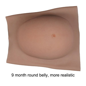 Silicone Faux Ventre Enceinte Doux Réaliste Faux Ventre <span class=keywords><strong>de</strong></span> <span class=keywords><strong>Grossesse</strong></span> <span class=keywords><strong>9</strong></span> <span class=keywords><strong>Mois</strong></span> pour Acteur Performance Film Props Maternité Cosplay - Product Image 2