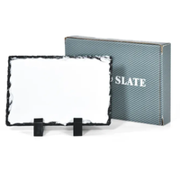 Plaques de sublimation 6*6 pouces, ardoise carrée, cadre photo pour cadeau commémoratif
