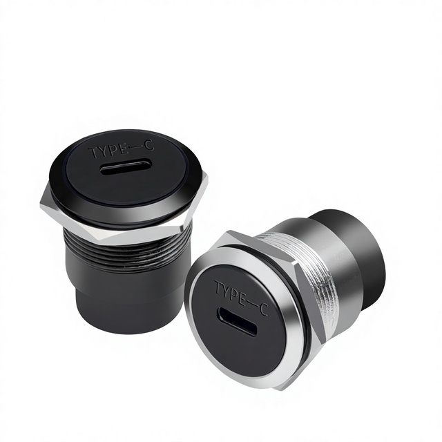 Surface-Mounted Model C-TYPE C Type-C USB Socket Modular Dual-Head Data Transfer Charging Ethernet-Compatible Connector