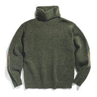 Pull tricoté chaud et épais pour homme Maden, style vintage, col roulé, patchwork, tendance printemps 2026