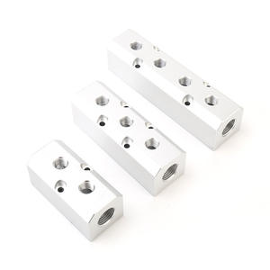 ฐานบล็อกกระจายแก๊สแบบหลายท่อชนิด C ช่องระบายอากาศอะลูมิเนียมแบบตรงพร้อมข้อต่อตรง ชิ้นส่วนนิวเมติก - Product Image 2