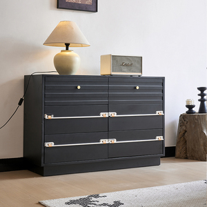 French Modern All Solid Wood Eco-Friendly <b>Chest</b> Drawers Bedroom Bedside <b>Storage</b> Cabinet K111 Home Furniture <b>Storage</b> Cabinet K111 - Product Image 5